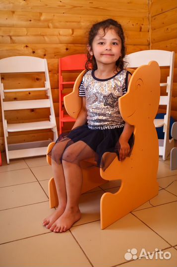 Детский стул медвежонок