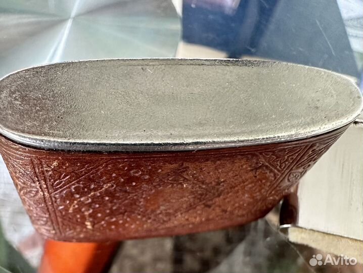 Зажигалка бензиновая винтаж кожа