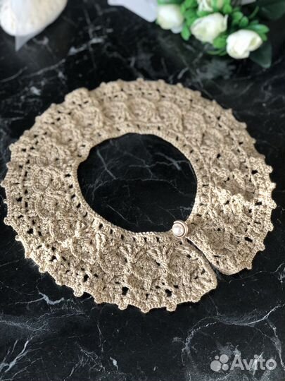 Воротник вязаный. Воротничок вязаный