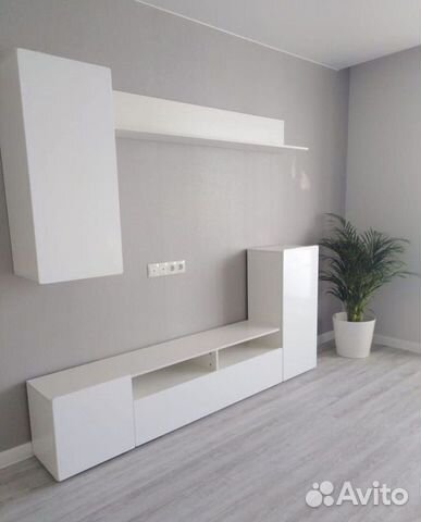 Стенка гостиная белая как икея