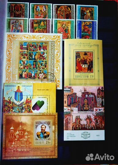 Почтовые марки, конверты на тему православие