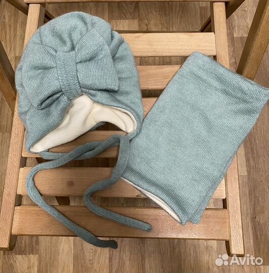 Комплект шапка и шарф для девочки