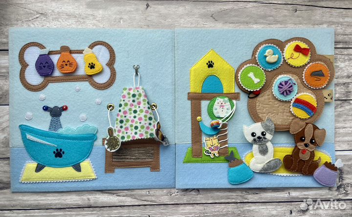 Кукольный домик из фетра