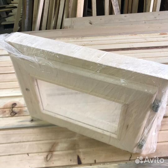 Окно для бани липа, 300*400*50 мм