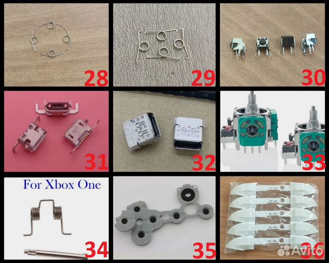 Запчасти для игровых консолей и геймпадов
