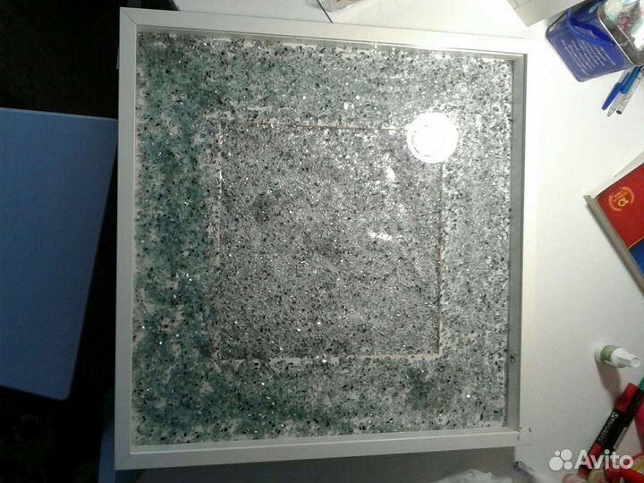 Рамка Ribba икеяглубокая с композицией из стекол