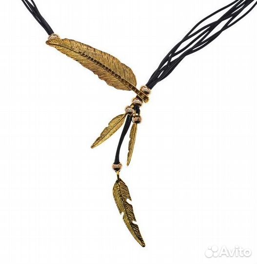 Колье Перья, 55см