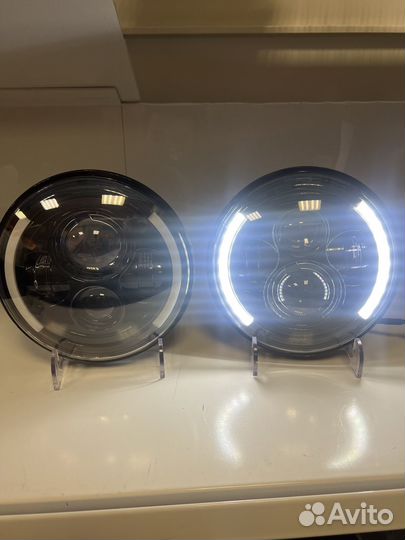 Диодные фары на ниву