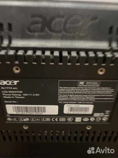 Монитор acer al1714