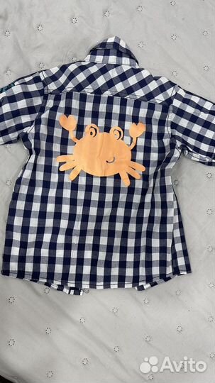 Летняя рубашка на мальчика 116 см