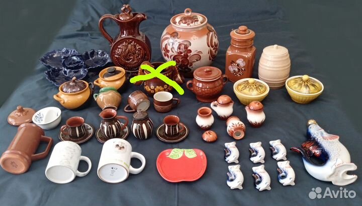 Керамика Фаянс Посуда Ёмкости. СССР и не только