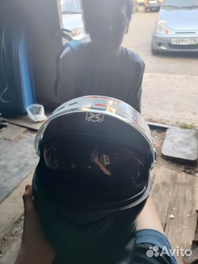 Мотоциклетный шлем новый