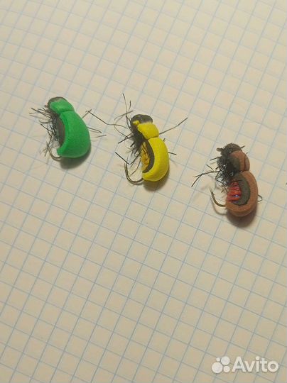 Мушка на голавля Жук 3 шт - Для нахлыста