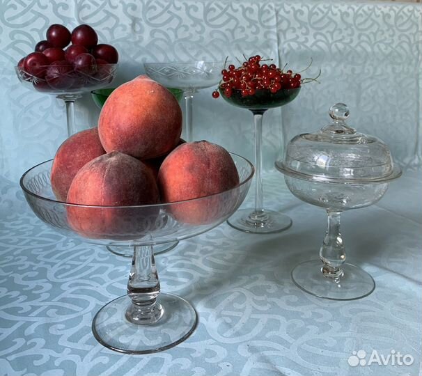 Ваза для фруктов на ножке СССР