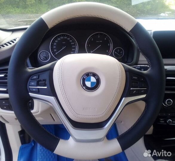 Руль бмв (кожа,алькантара )
