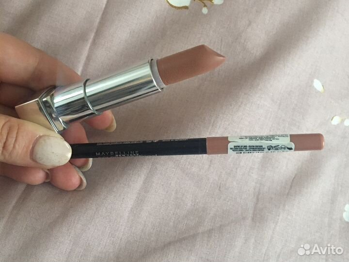Карандаш 10 и помада 930 meybelline