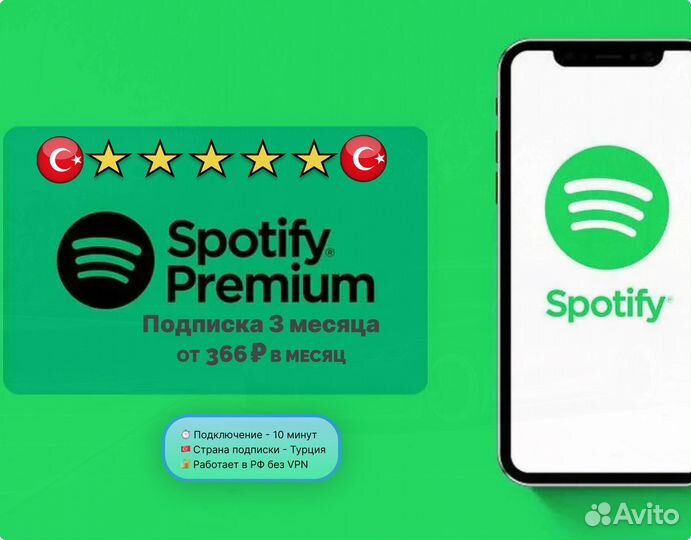 Spotify Premium 3 месяца