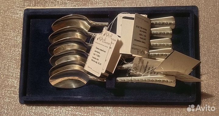 Ложки кофейные/чайные 6шт серебро Централь Таллин