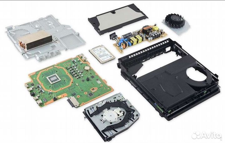 Чистка консолей PS4 slim/PRO