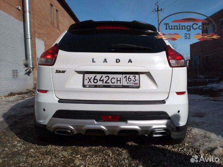 Накладка заднего бампера Лада (ваз) Икс Рей