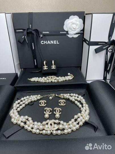 Chanel колье, браслет новое