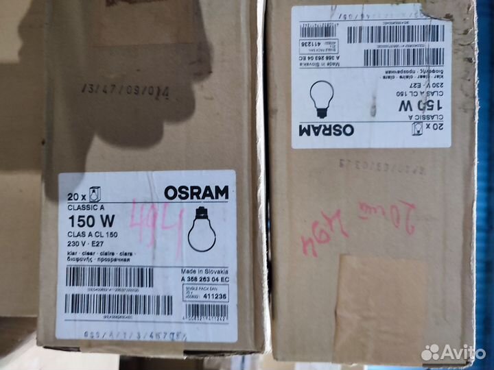 Лампы osram линейные, люминесцентные, накаливания