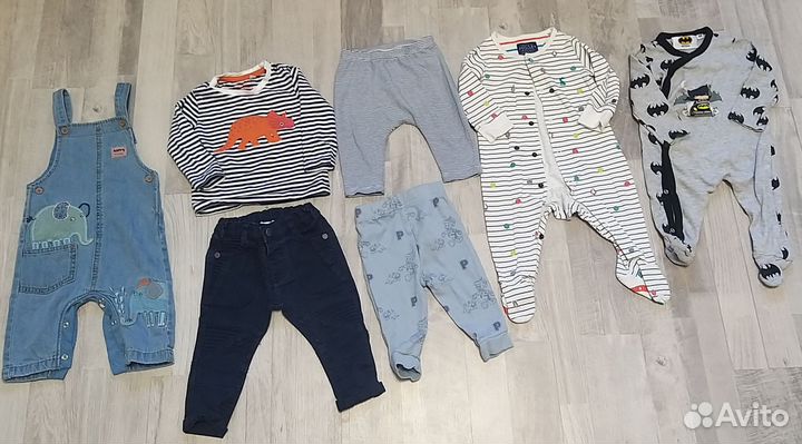 Пакет одежды на мальчика 0-9мес(56-74см)