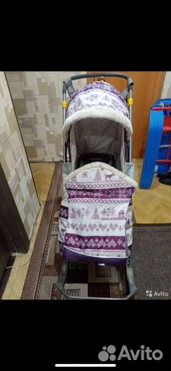 Детские санки коляска