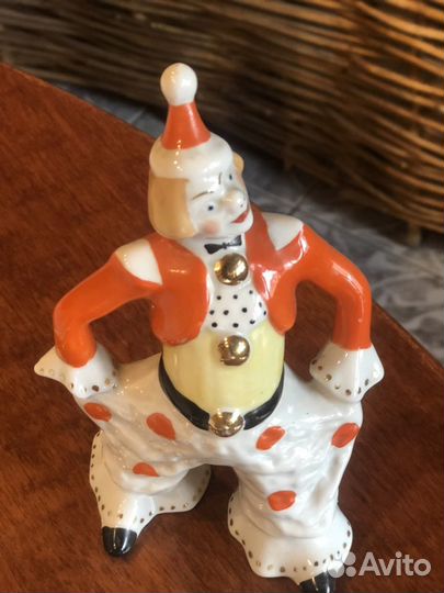 Фигурка керамика статуэтка Клоун вербилки 1961 г