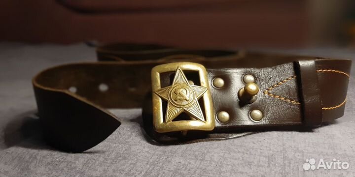 Ремень кожаный Офицерский СССР