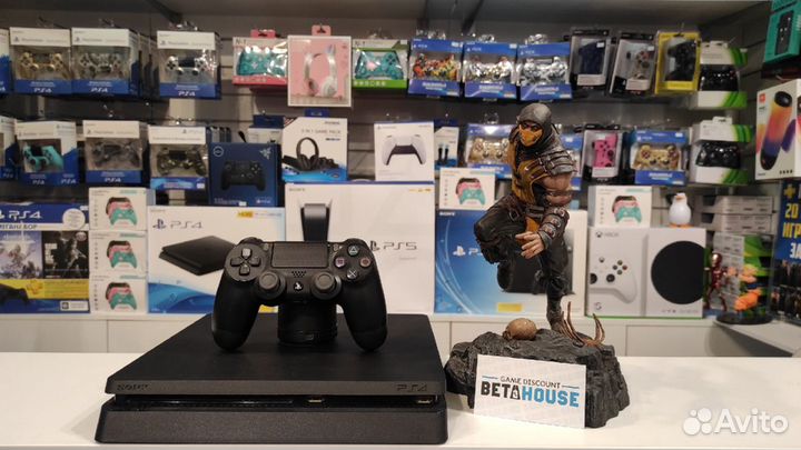 Sony Playstation 4 - PS4 Slim + 10 игр
