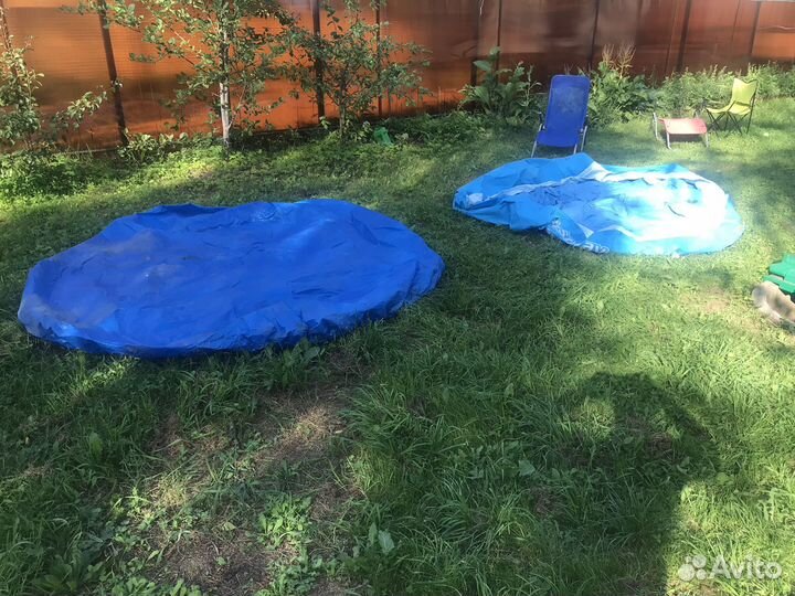 Надувной круглый бассейн бу