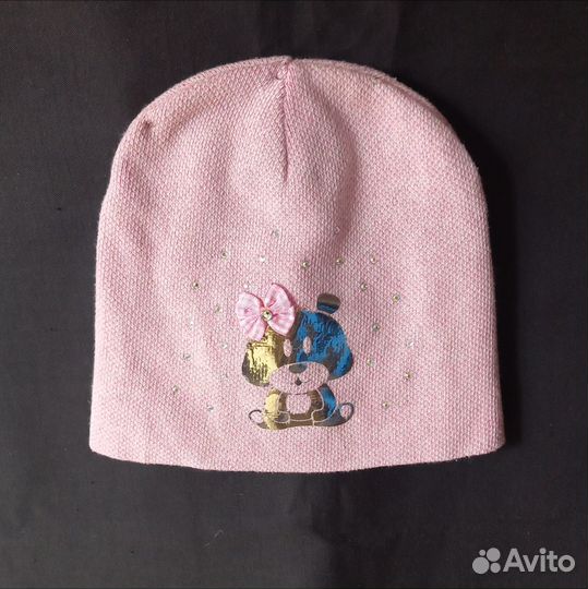Шапка на девочку Польша весна хлопок 56