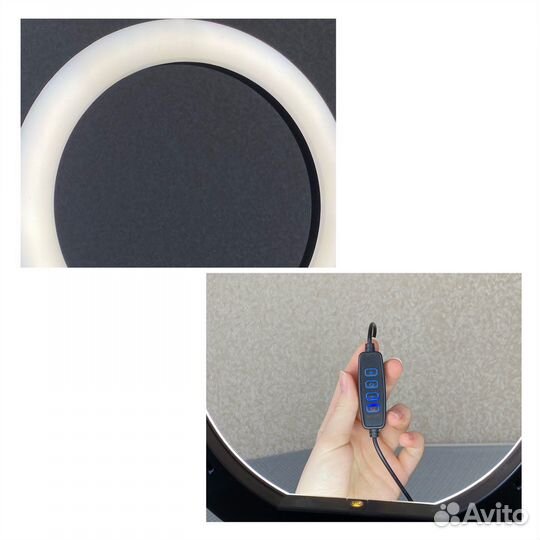 Кольцевая лампа 26 см со штативом