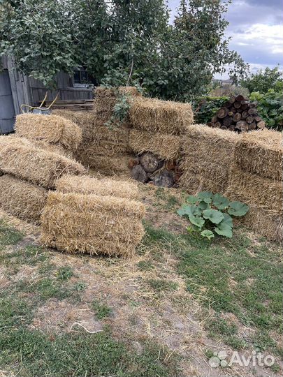 Солома в тюках