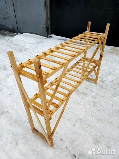 Стеллаж для рассады и цветов деревянный