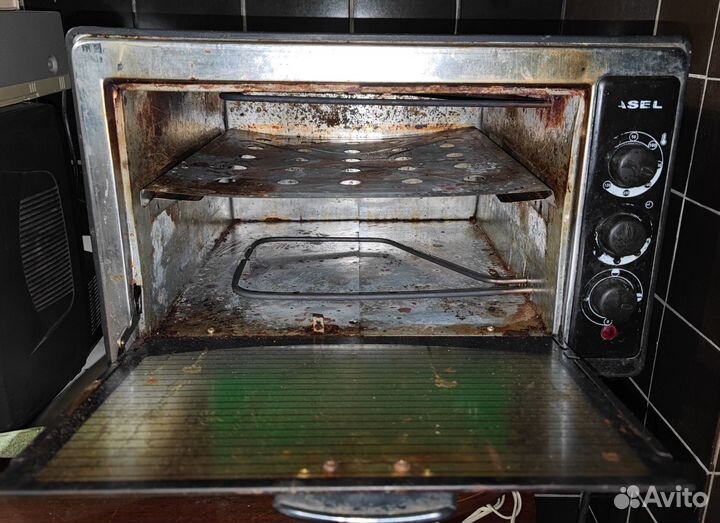Электродуховка Asel Рабочая Турция Два тэн Духовка