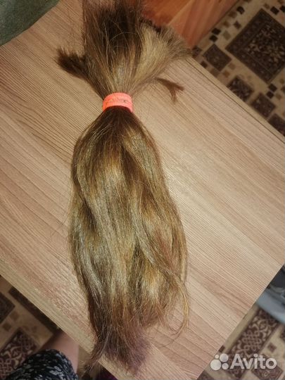 Волосы натуральные срез