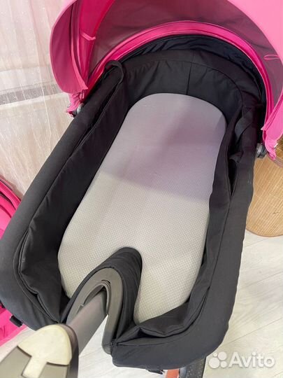 Stokke xplory v4 2 в 1 pink + автолюлька