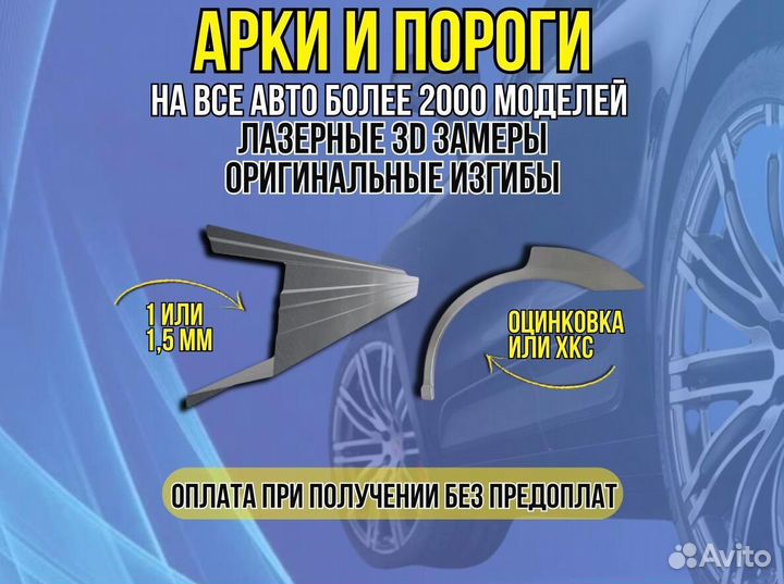 Ремонтные арки Chevrolet Cruze