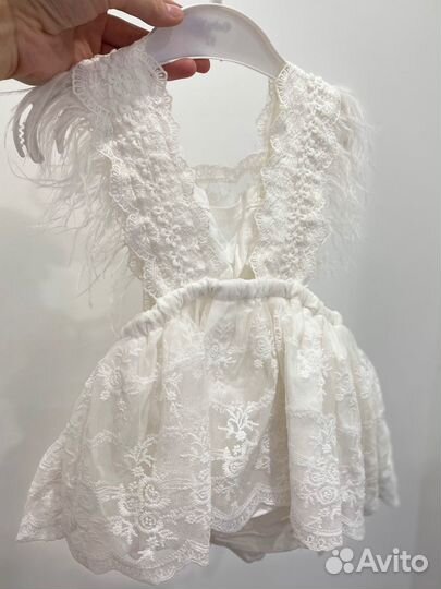 Платье боди праздничное 74-80