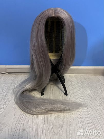 Парик градиент серо-фиолетовый косплей
