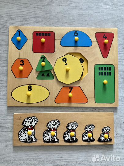 Развивающие игрушки деревяные (сортер)