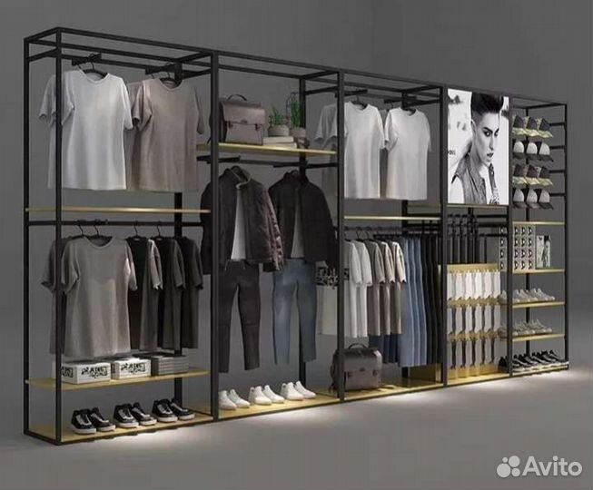 Торговое оборудование для магазина одежды, шоурум