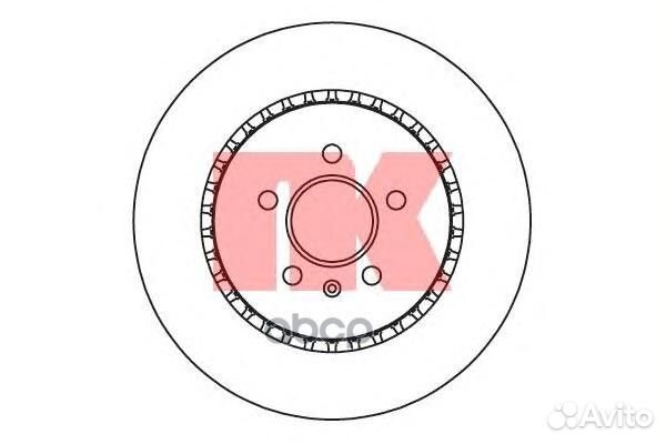 2047156NK диск тормозной передний вентил Audi