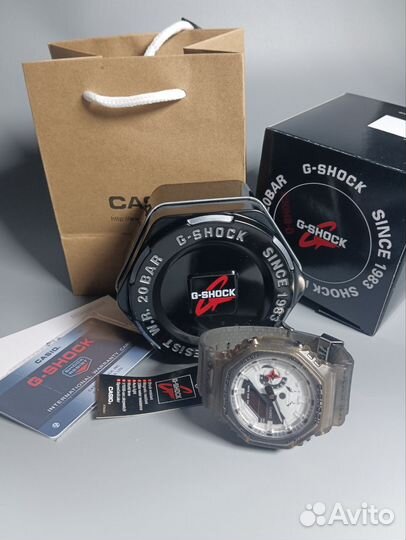 Часы Casio G-Shock 2100 LUX Черные Скелетон Limited