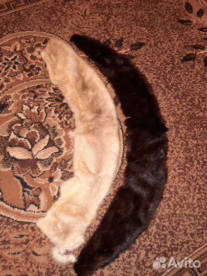 Меховой воротник норка