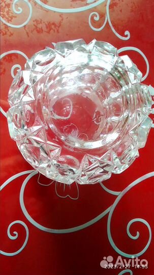 Ваза хрустальная
