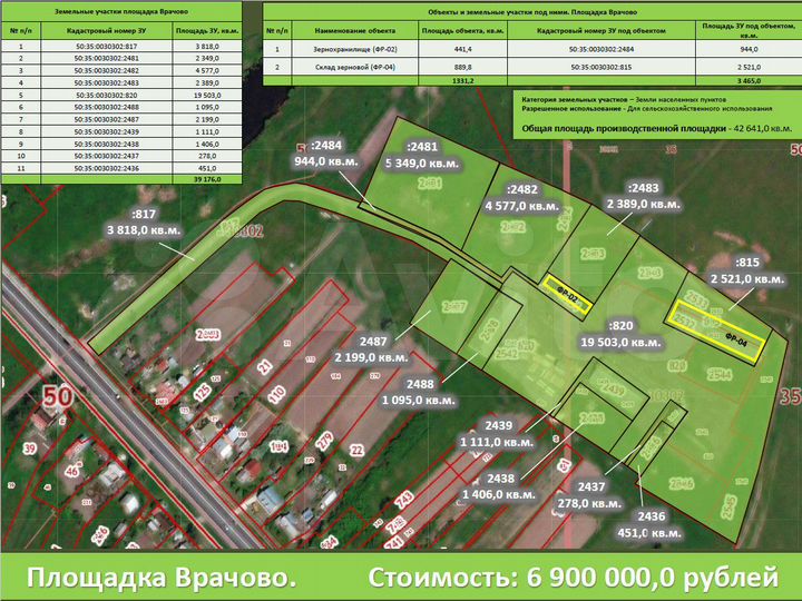 Участок 4,26 га (СНТ, ДНП)