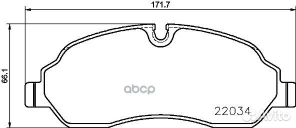 Колодки торм.пер. P24171 Brembo